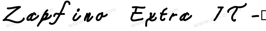 Zapfino Extra IT字体转换